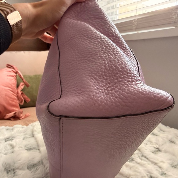 Coach Lavender Leather Tote - Picture 4 of 14